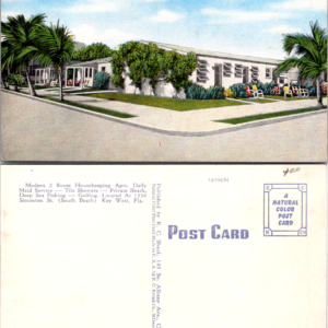Saltair Motel Key West Florida Natural Color Postcard 30590N Vintage - Image 1