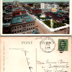 Tampa Florida Bird's Eye View Postcard 1 Cent Stamp Bagby Howe Vintage - Image 1