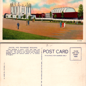 Travel and Transport Building Chicago World's Fair Postcard Multicolor - Image 1