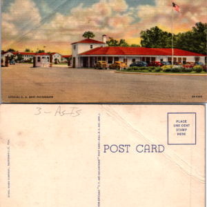 U.S. Naval Air Station Jacksonville Main Gate Vintage Postcard - Image 1