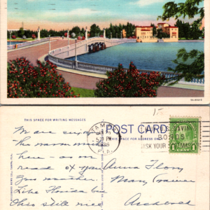Vintage 1936 Postcard Tampa Florida Davis Islands Bridge 5A-H1015 - Image 1