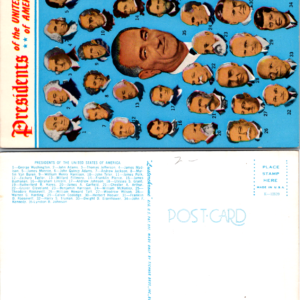 Vintage Postcard Presidents of the United States of America - Image 1