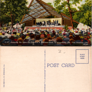 Williams Park St. Petersburg Florida Open-Air Concert Postcard - Image 1
