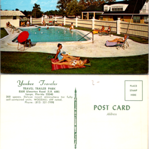 Yankee Traveler Travel Trailer Park Largo FL Ward Beckett 127475 Vintage - Image 1